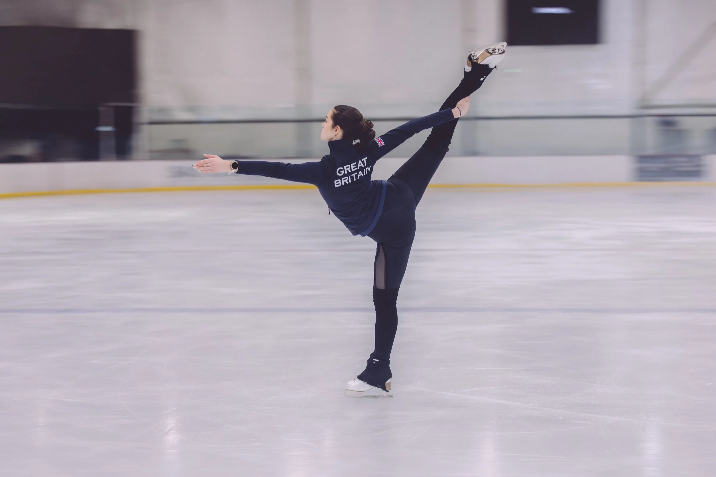 Lily Bakhtiari training on the ice